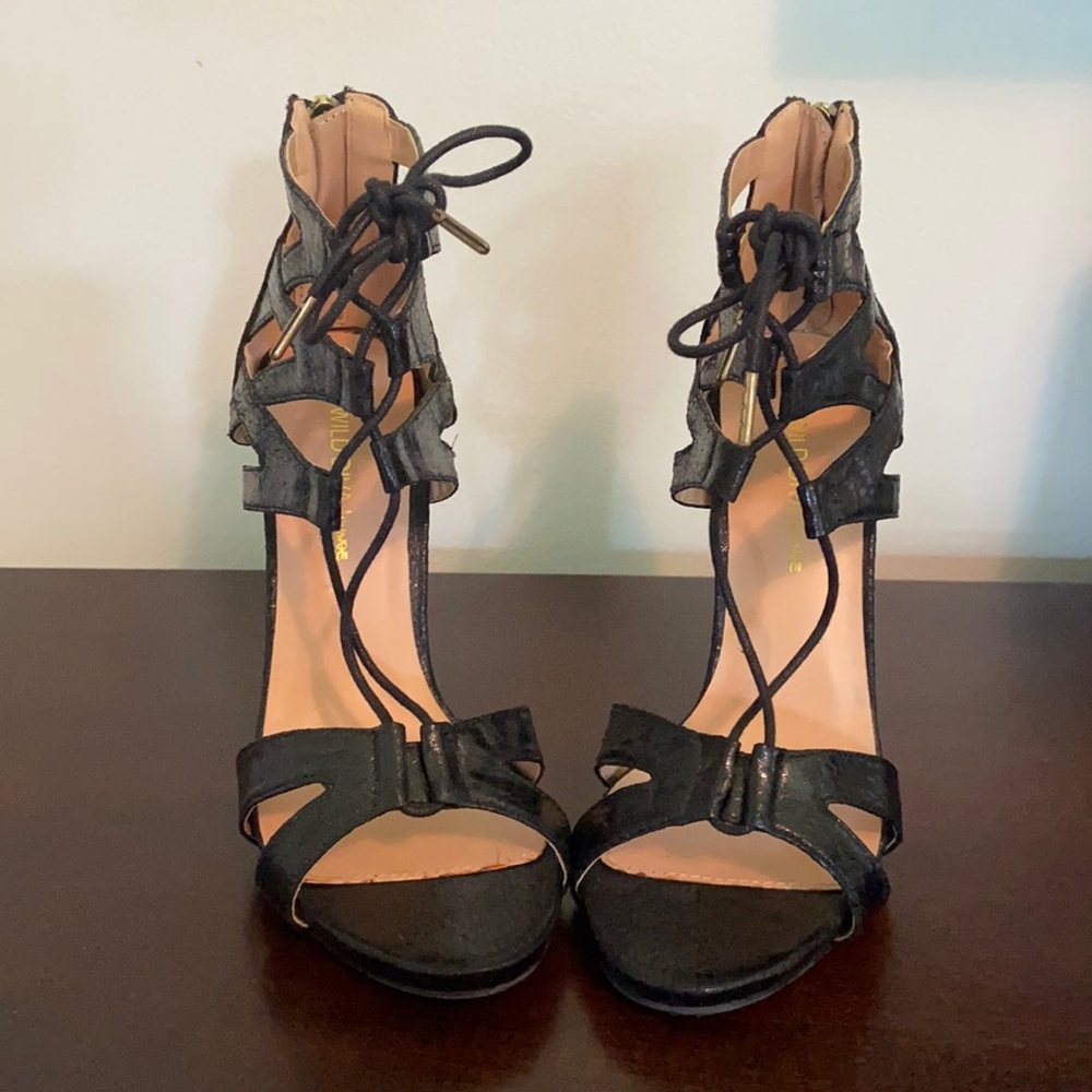 Black Wild Diva Stiletto Heels